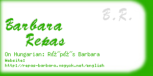 barbara repas business card